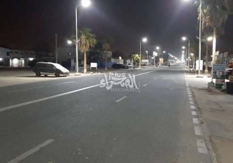 أحد مشاهد حظر التجوال في مدينة نواكشوط (أرشيف الصحراء)