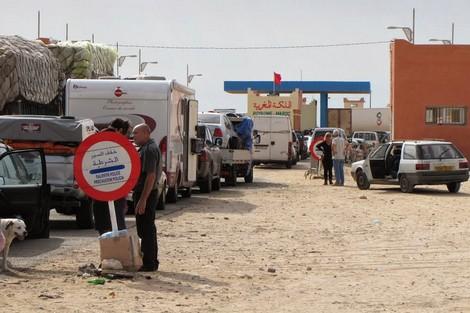 المعبر الحدودي بين موريتانيا والمغرب-(المصدر: الانترنت)