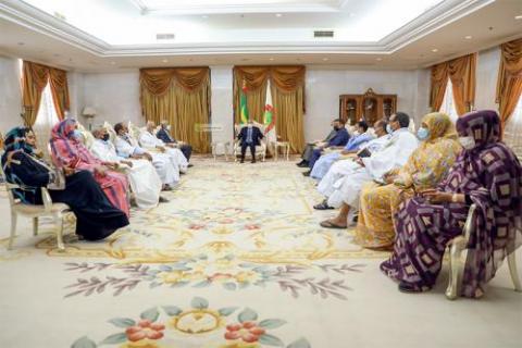 الرئيس غزواني في لقاء سابق مع قادة الأحزاب الممثلة في البرلمان
