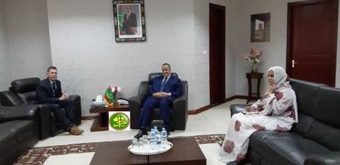 اجتماع وزير خارجية موريتانيا بالسفير الأمريكي (و م أ)