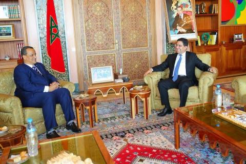 وزيرا الخارجية الموريتاني والمغربي  في لقاء سابق ـ (المصدر: الإنترنت)