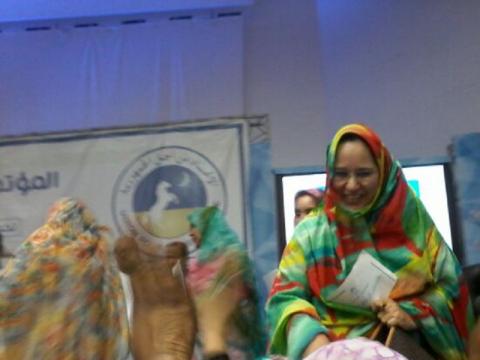رئيسة نساء UPR أمتها بنت الحاج - (المصدر: الإنترنت)