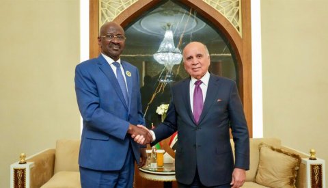 وزيار خارجية موريتانيا والعراق خلال لقائهما في بغداد- وما