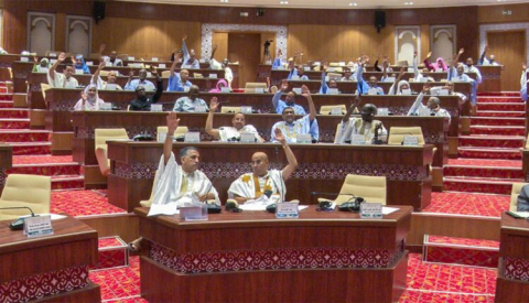 جانب من الجلسة البرلمانية المخصصة لمناقشة مشروعي القانونين