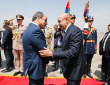 الرئيسان غزواني والسيسي خلال لقاء سابق في القاهرة