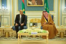 الرئيس غزواني في ضيافة العاهل السعودي (26 فبرااير 2020) -االمصدر: (الانترنت)