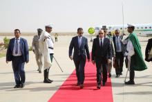 غزواني لدى وصوله مطار نواكشوط (تصوير و م أ)