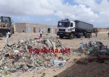 جانب من عمليات التنظيف صباح اليوم الجمعة بمقاطعة الرياض