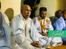 وزير الشؤون الإسلامية رفقة الرئيس غزواني بمسجد شنقيط - (أرشيف الصحراء)