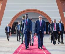 الرئيس ديوماي فاي لدى مغادرته العاصمة نواكشوط