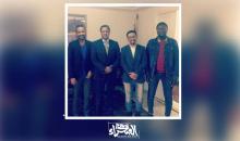 قادة اتحاد الطلاب رفقة السفير في القاهرة - (المصدر: اتحاد الطلاب)