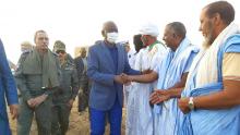 وزير الداخلية خلال زيارته للمناطق الحدودية مع مالي- الصحراء