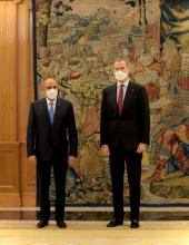 الرئيس غزواني والملك فيليب- المصدر: القصر الملكي الاسباني