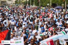 جانب من المسيرات التضامنية مع غزة في العاصمة نواكشوط- الصحراء