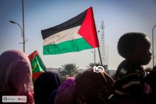 جانب من وقفة للتضامن مع الشعب الفلسطيني- المصدر: الصحراء