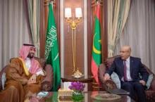 الرئيس غزواني في لقاء مع ولي العهد السعودي (المصدر: انترنت)