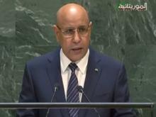 الرئيس محمد ولد الشيخ الغزواني أمام الجمعية العامة - (المصدر: الموريتانية)