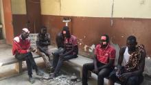 متظاهرون تشاديون أصيبوا في مظاهرات انجامبيا- AFP