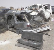 صورة من الحادث الأخير والأكثر دموية تداولها نشطاء على شبكات التواصل الاجتماعي