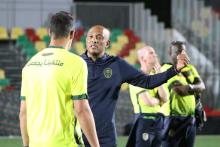 المدرب أمير عبدو في إحدى الحصص التدريبية للمنتخب الوطني- FFRIM