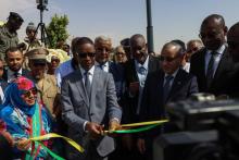 جانب من تدشين الساحات الثلاث في نواكشوط- المصدر: وزارة الإسكان