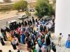 جانب من وقفة احتجاجية نظمها بعض طلاب جامعة نواكشوط، الاثنين