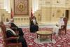 سلطان عمان مع وزيري الخارجية والداخلية ـ (المصدر: الإنترنت)