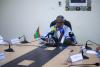 رئيس حزب "حاتم" صالح ولد حننا خلال قراءة البيان المشترك للأحزاب الموريتانية