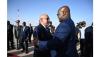 الرئيس غزواني لدى استقباله نظيره الكونغولي في مطار "أم التونسي"، صباح اليوم الأربعاء